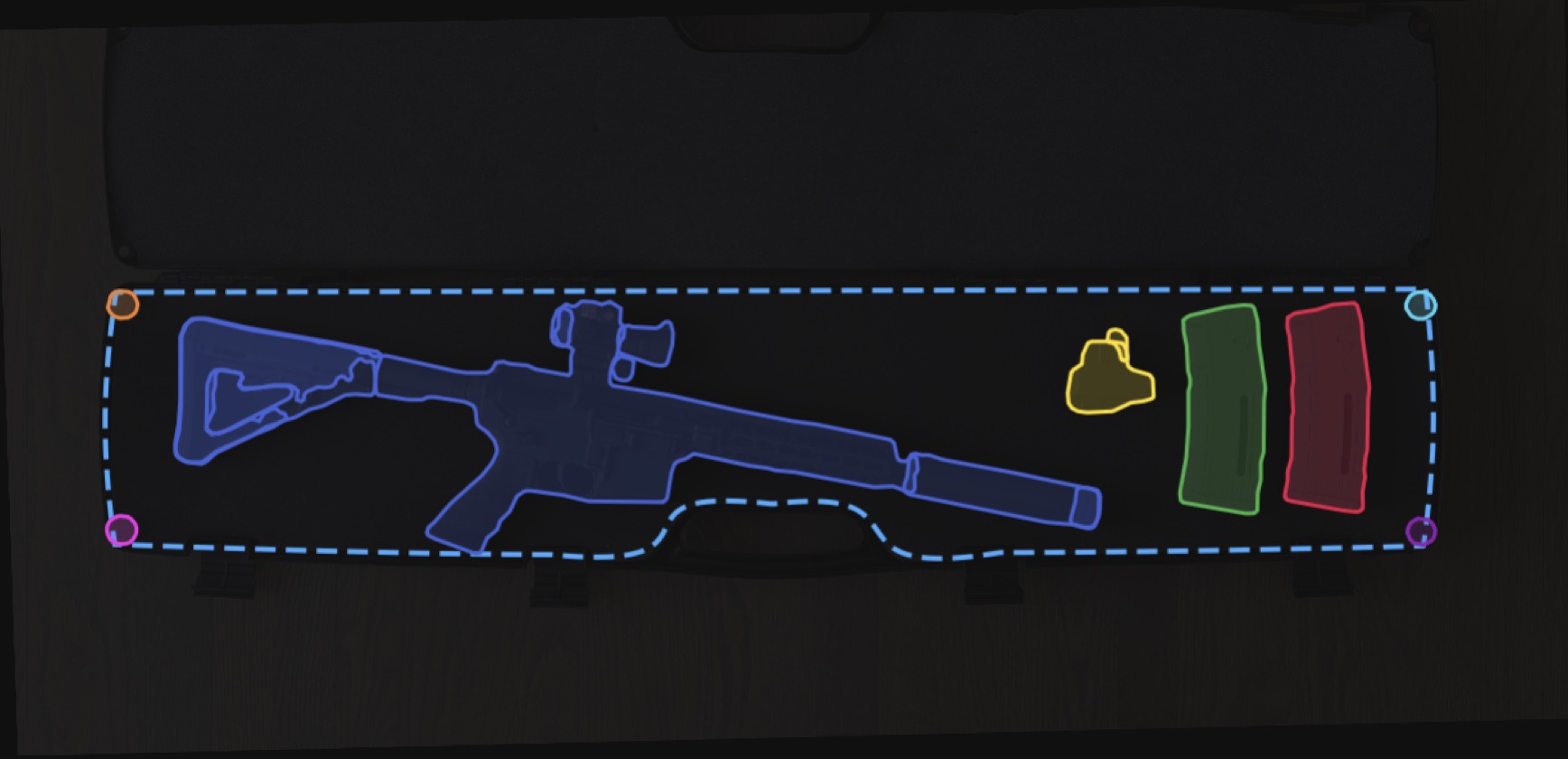 Gun case shadow foam insert